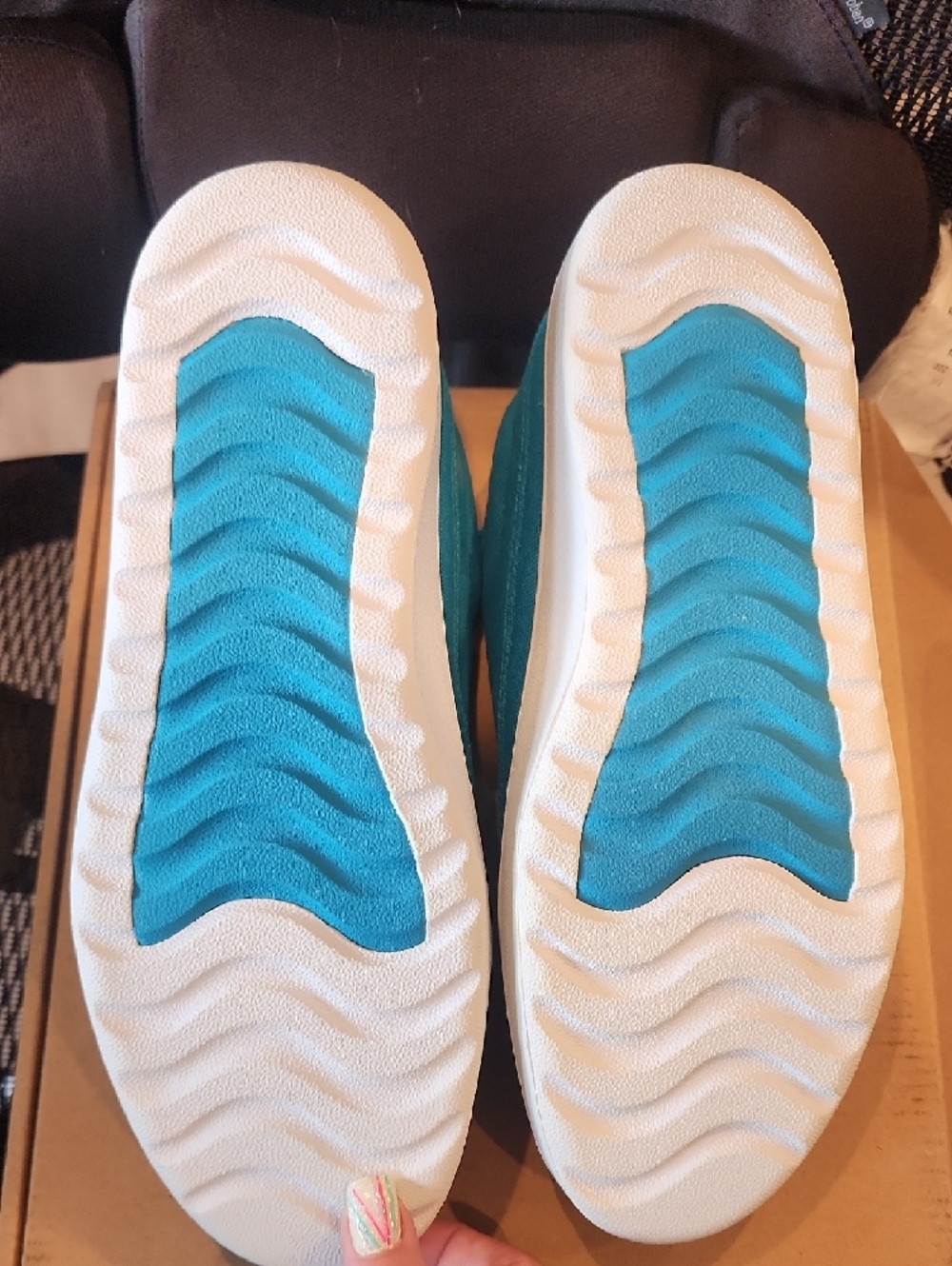 allbirds Women's Bright Teal Canvas Sneakers Size 9 - Picture 5 of 5